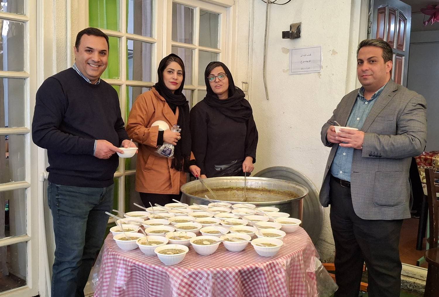 نذری آش با همکاری اعضای محترم انجمن